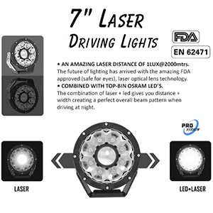 7 Inch Laser Spotlight Driving Lights