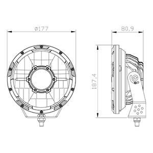 7 Inch Laser headlamp Light Size