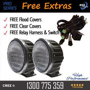 LED Driving Light 7 Inch 140 Watt with Free Flood Covers
