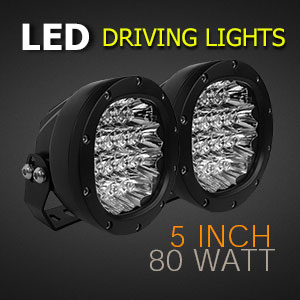 LED Driving Light 5 Inch 80 Watt Professional Grade