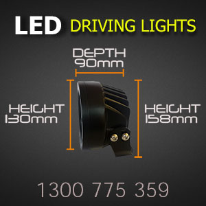 LED Driving Light 5 Inch 80 Watt Professional Grade Dimensions