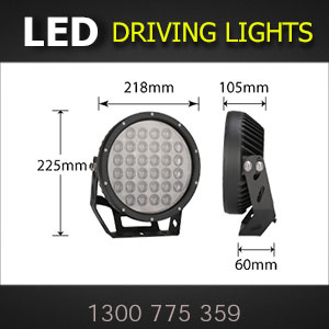 LED Driving Lights 9 Inch 320 Watt Pro Series Dimensions