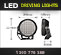 LED Driving Lights 9 Inch 320 Watt Dimensions Thumb