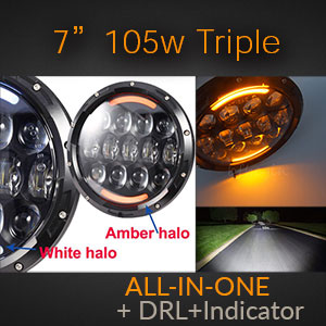 LED Headlight with Multi-Function Indicator and DRL | All-In-One