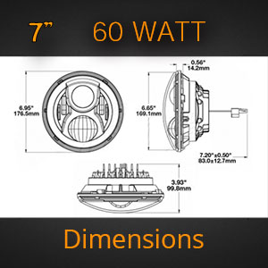 Bright 7 Inch LED Headlight