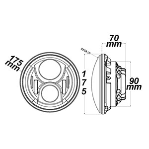 Round 7 Inch 80w LED Headlights