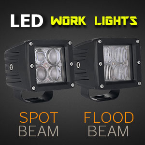 LED Work Light | 3 Inch 40 Watt Spot and Flood Beam