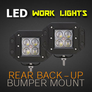 LED Work Light | Flush Mount | 3 Inch 40 Watt Reverse Light