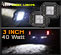 LED Work Light | Flush Mount | 3 Inch 40 Watt Illumination Thumb