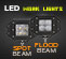 LED Work Light | Flush Mount | 3 Inch 40 Watt Dimensions Thumb