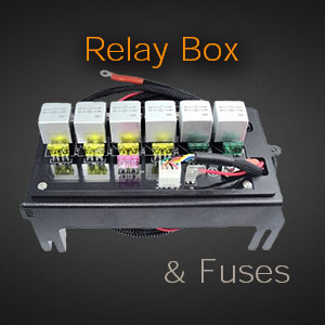 Rocker Switch Box with Relays and Fuse Kit